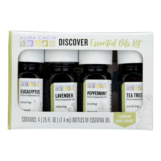 Aura Cacia - Essential Oil - Discovery Kit - 0.25 Fl Oz.