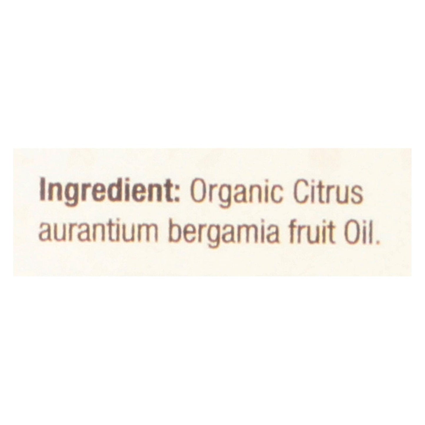 Nature's Answer - Organic Essential Oil - Bergamot - 0.5 Oz.